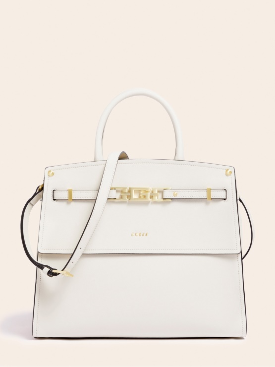 Cristina Torbica Iz Pravega Usnja Guess Bela
