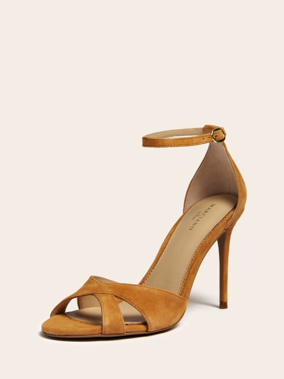 Rjav Sandal Guess Iz Semiša Marciano