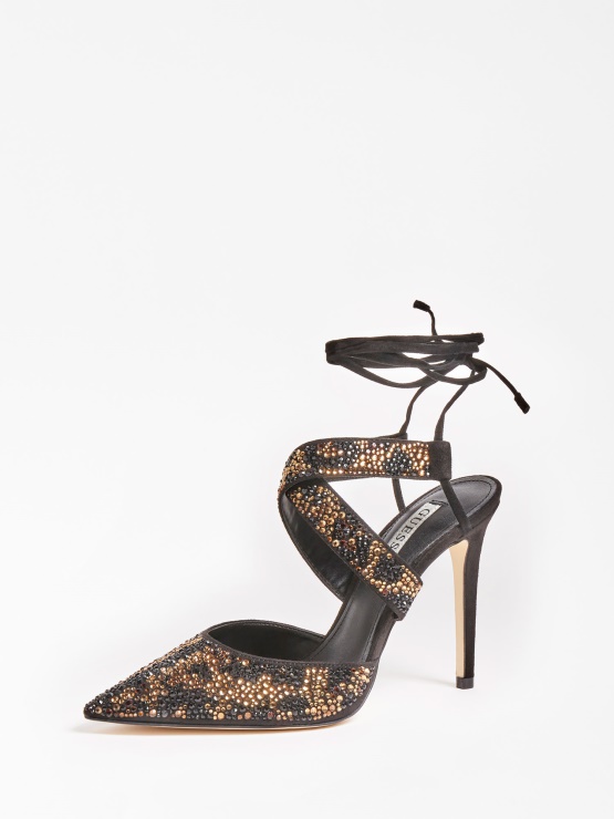 Guess Svetleči živalski Sandal S črnimi Kamenčki