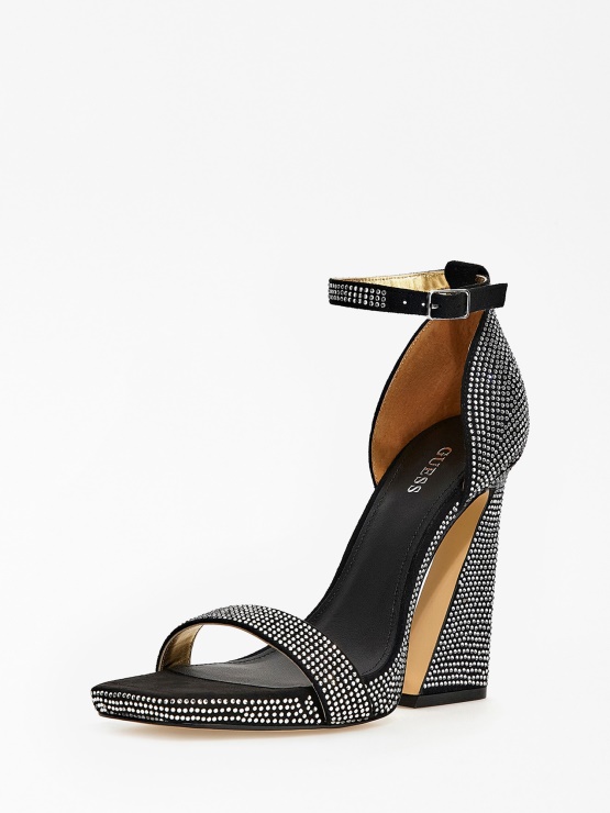 Guess črni Sandal Morra S Kamenčki