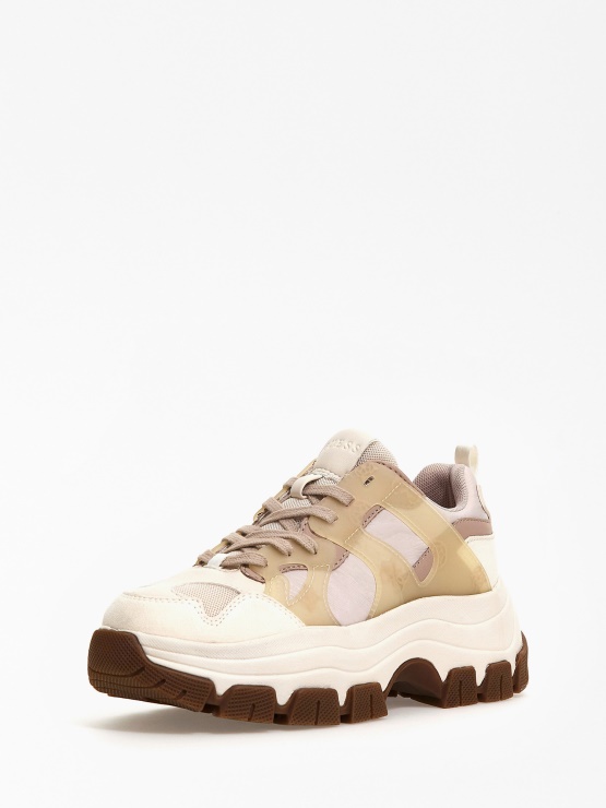 Guess Bež Brayjen Tekaški čevelj Z Vstavkom Logotipa