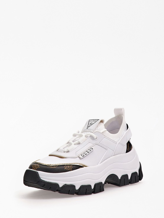 Beli Tekaški Copati Z Logotipom Multi Braydin Guess