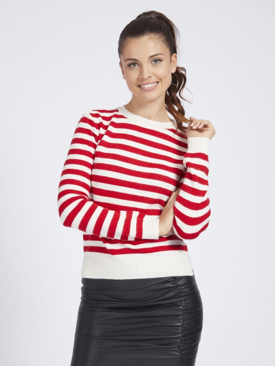 črtast Pulover S0p2 Guess
