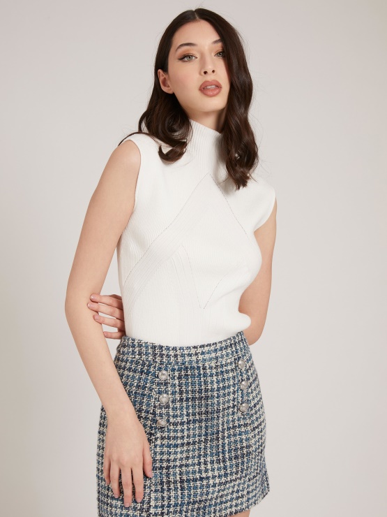 Bel Pulover Z želvastim Ovratnikom Guess Rib