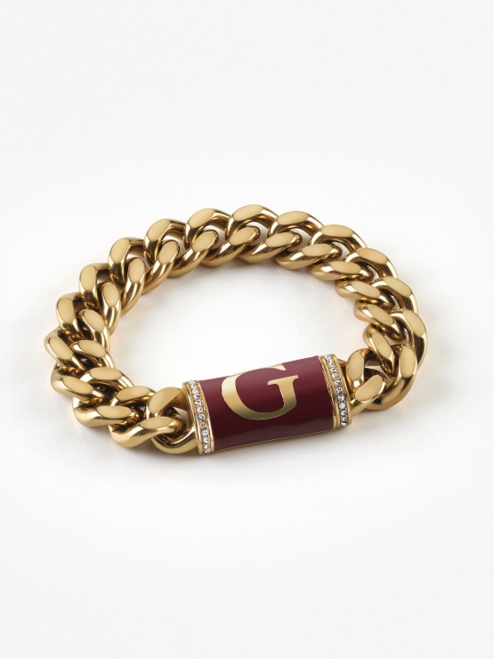 Gold Guess Chain Chain Chain' Zapestnica