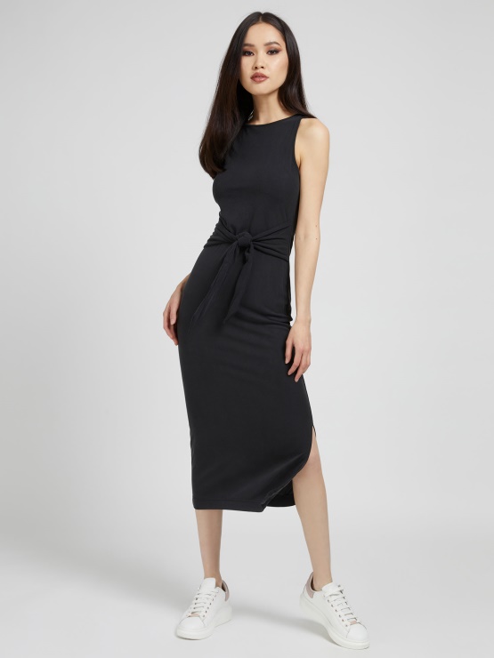 črna Guess Obleka S Pasom