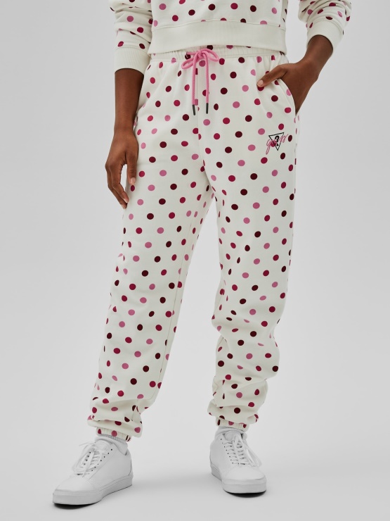 Guess Dolge Joggerje Roza