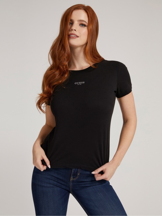 Guess Temno Siva Majica Rabljenega Videza