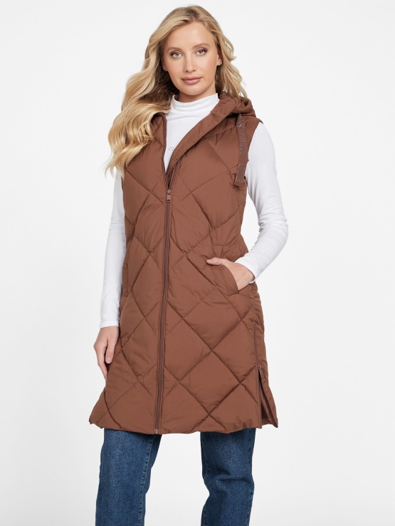 Weeping Pine Eco Venna Parangal Puffer Vest Guess