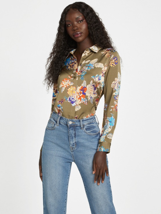 častna Satenasta Srajca Z Luksuznim Potiskom Guess