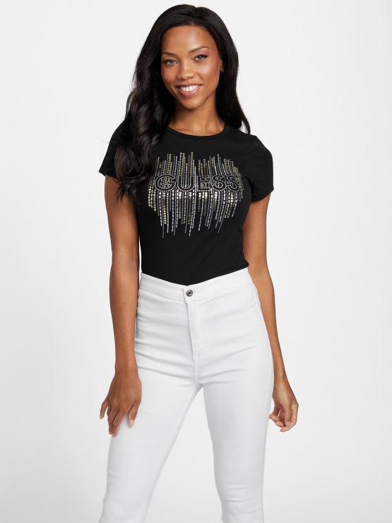 Ugibajte, Jet črna Frances Majica