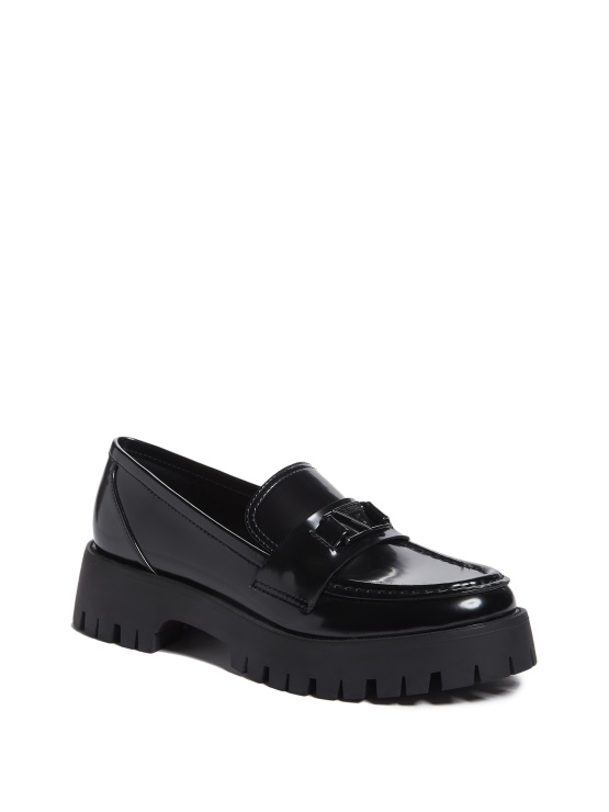 At Last Chunky Loaferji S Platformo Guess Black1