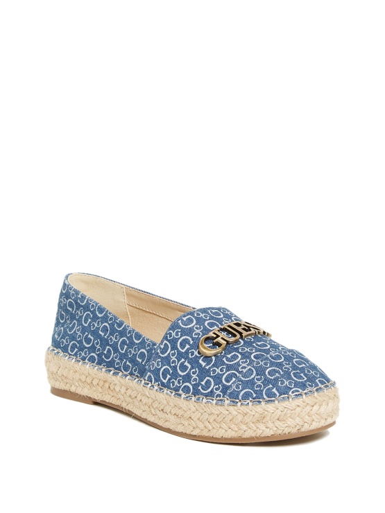 Espadrile Guess Denim Laini Z Logotipom