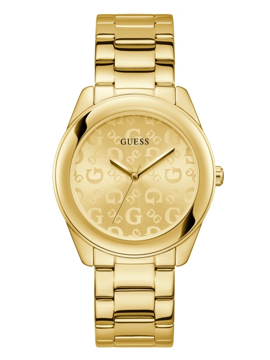 Analogna Ura Brez Barvnega Zlatega Logotipa