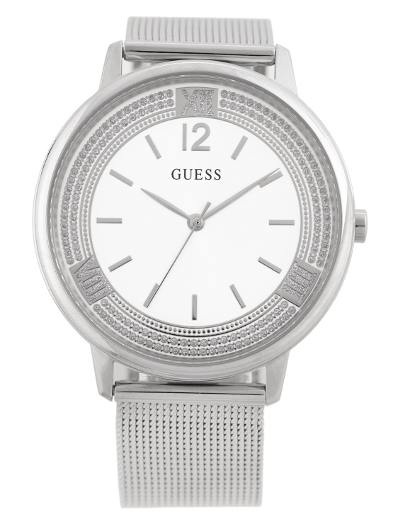 Analogna Ura S Srebrno Mrežo Brez Ugibanja O Barvah