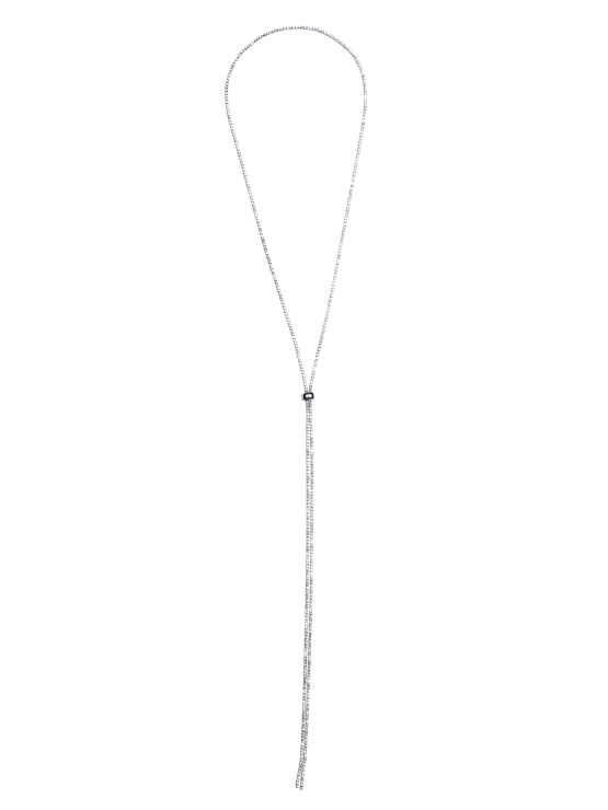 Bolo Ogrlica S Srebrnimi Kamni Guess Silver