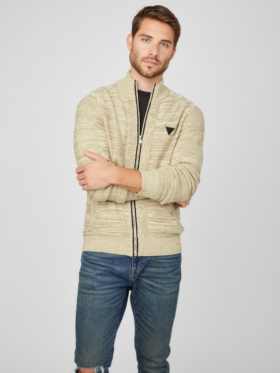 Chet Marled Mock Neck Pulover Guess Chino