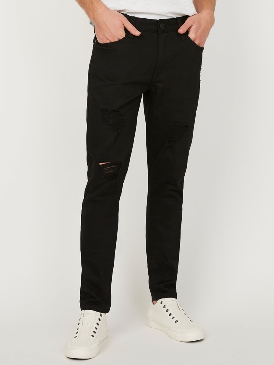 Avalon Moderne Skinny Jeans črne Guess