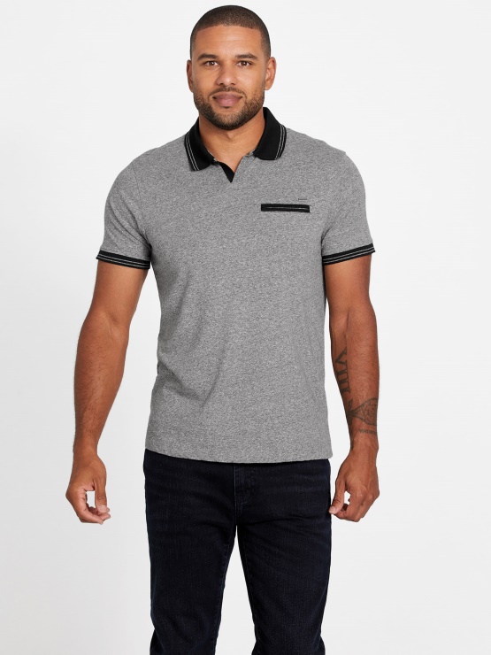 Denver Johnny Pocket Polo Guess Jet Black Multi