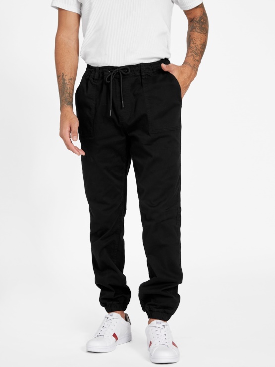Jet Black Guess Hemi Joggers
