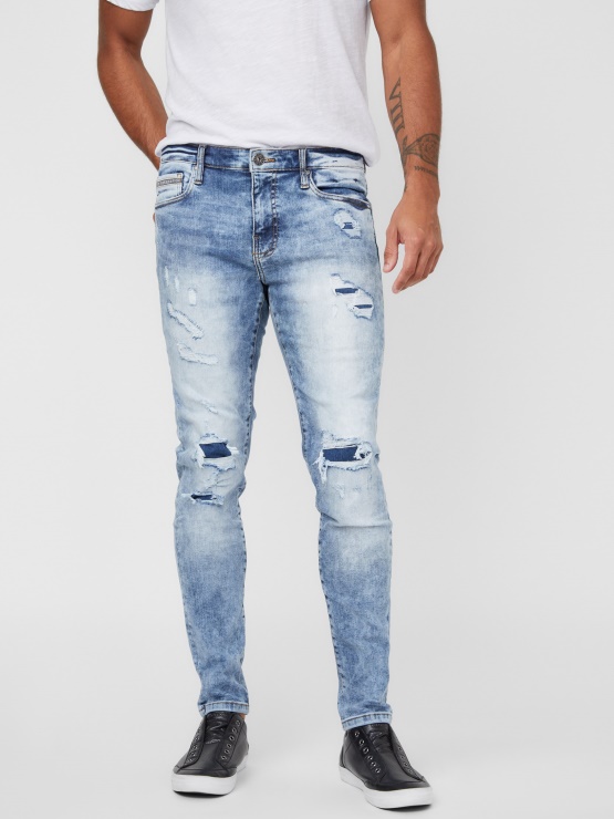 Guess Jonah Moderne Skinny Jeans Srednje Uničene