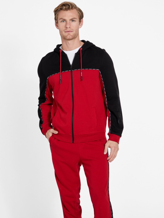 Eko Marcell Pulover Z Zadrgo Varsity Red Guess