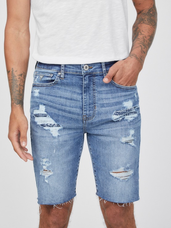 Kratke Hlače Eko Quade Srednje Uničene Guess