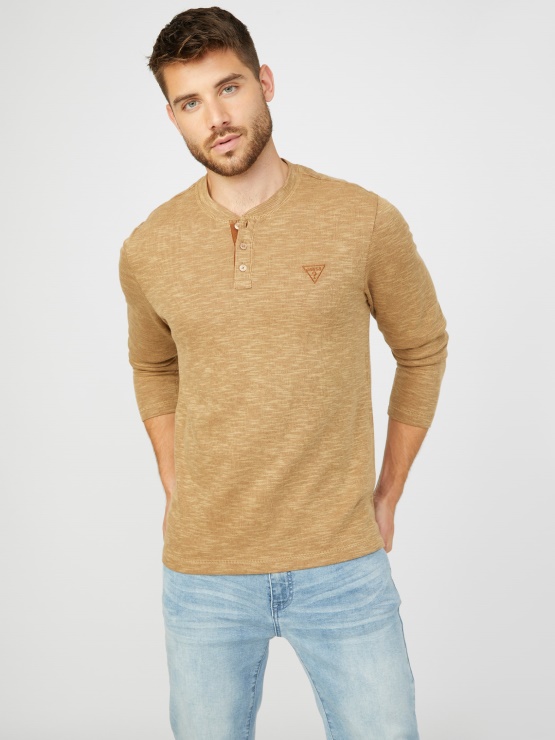 Dunston Henley Guess Toast Taupe