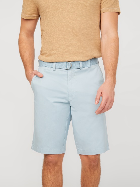 Abel Raztegljive Kratke Hlače Z Ravnim Sprednjim Delom Izjemno Modre Barve