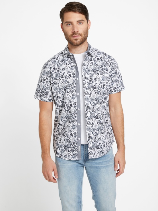 čisto Bela Majica S Potiskom Guess Whitney