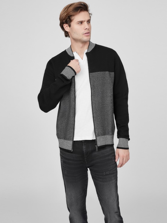 Diego Letalski Pulover Jet črn Multi Guess