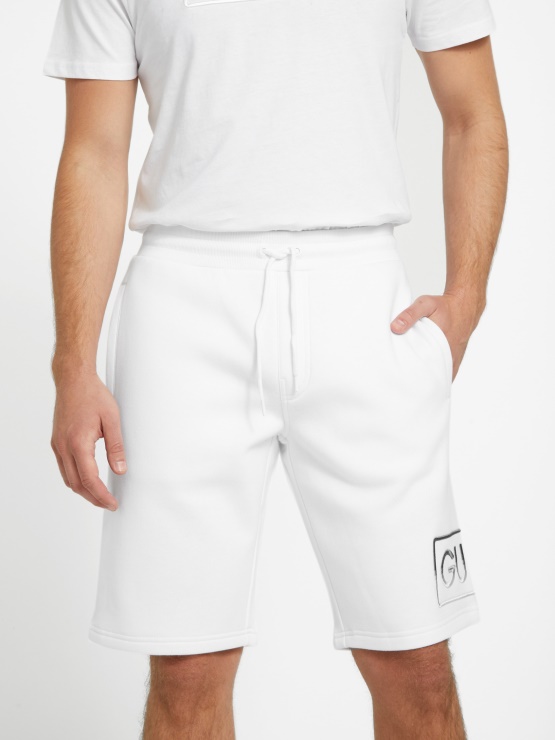 čisto Bele Pletene Kratke Hlače Hartley Guess