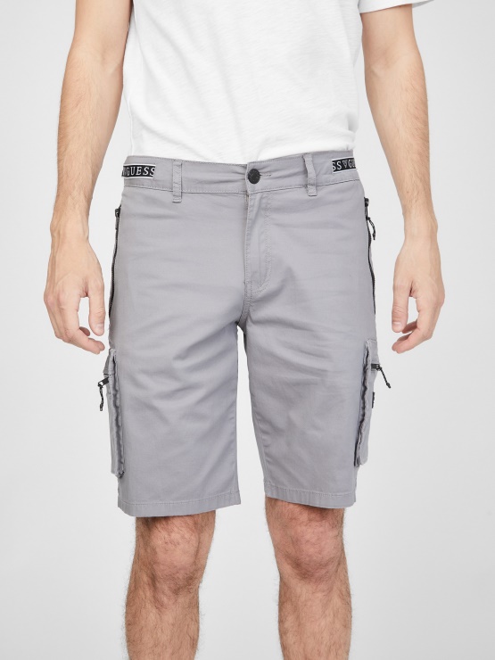 Karius Poplin Kratke Hlače Guess Sivi Magnet