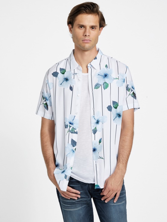 čisto Bela Srajca S Potiskom Rai Guess