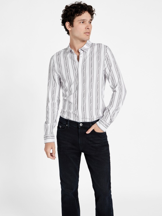 čista Bela Srajca Z Verižico Guess Wiler