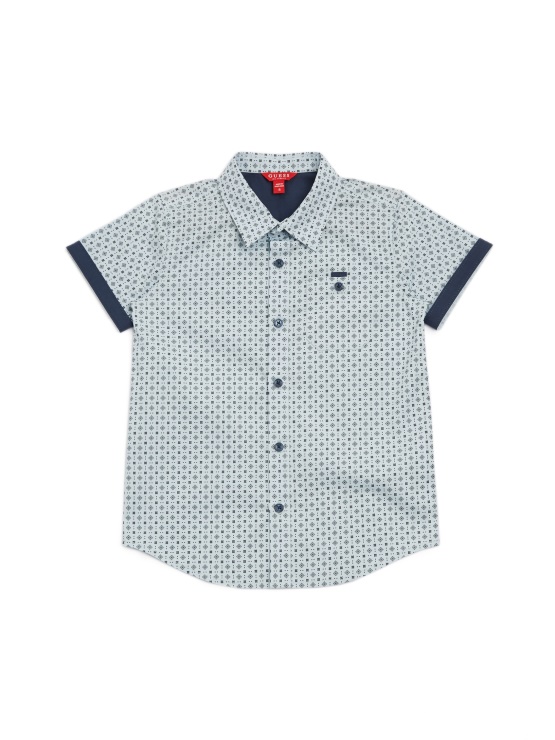 Guess Marley Geo Majica (7-16) Beljeno Modra