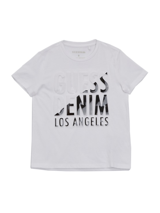 čisto Bela Guess Bruer Deljena Majica (7-16)