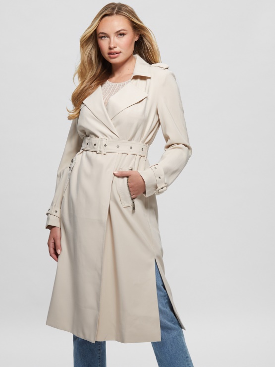 Guess Coat Stefania Pearl Oyster S Parangalom