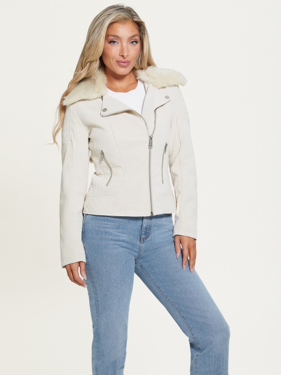 Olivia Moto Jakna Biserna Ostriga Ugani