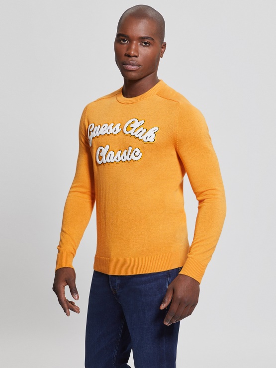 Guess Burned Caramel Ricky Univerzitetni Pulover