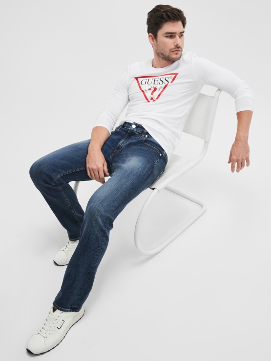 Delta Wash Eco Regular Straight Jeans Guess