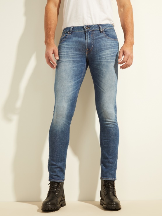 Eko Miami Skinny Jeans Z Nizko Postavo Guess Mayport