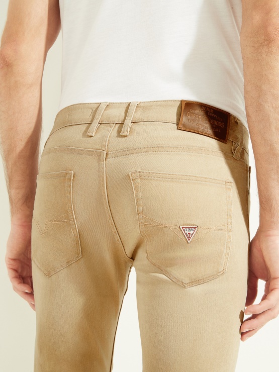 Eko Barvane Zožene Kavbojke Juice Caramel Guess