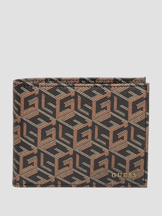 Ederlo Denarnica Z žepom Za Kovance Black Guess