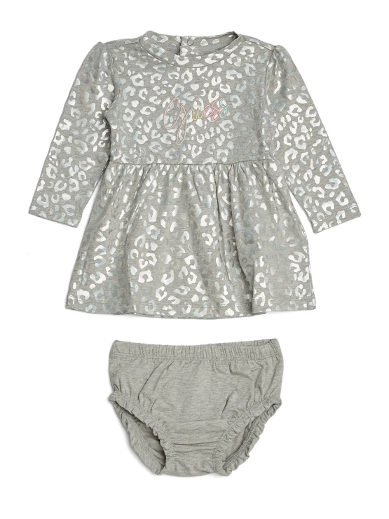 Diva Leopard Obleka Z Leopardjim Potiskom (3-24m) Guess