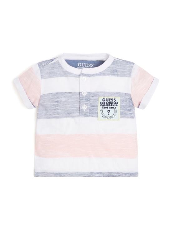 črtasta Majica S Kokoši (2-7) čudežna črtasta Rumena Guess