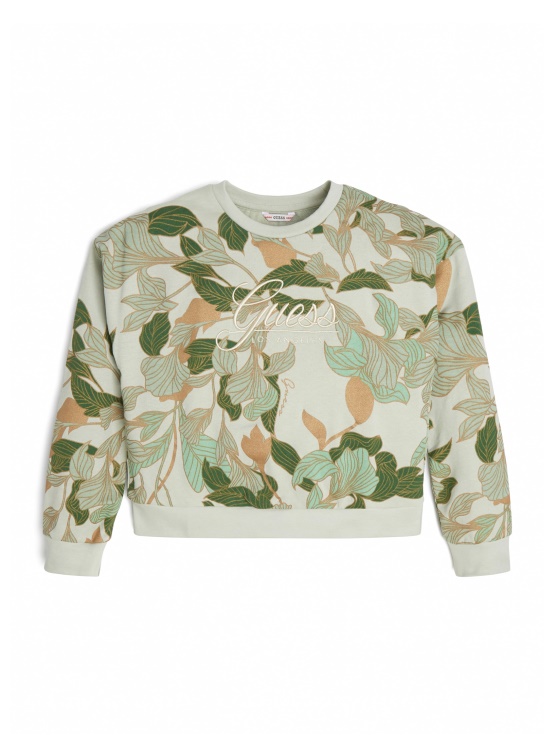 Aktivni Top Z Dolgimi Rokavi Guess Olive Foliage (7-14)