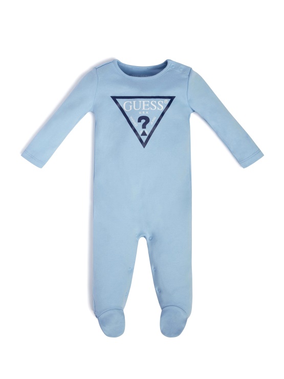 Guess Eco Core Bodi Z Logotipom (3-12 M) Motno Moder