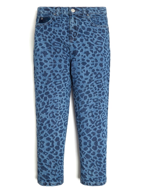 Guess Leo Jade Minime Leopard Mom Jeans (7-14)