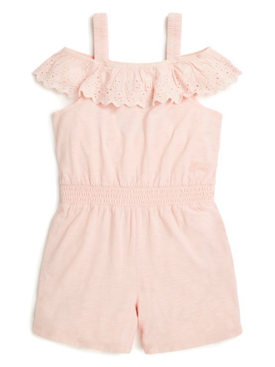 Breskev Krem ​​guess Pajkice S čipkastimi Volančki Sangallo (7-16)